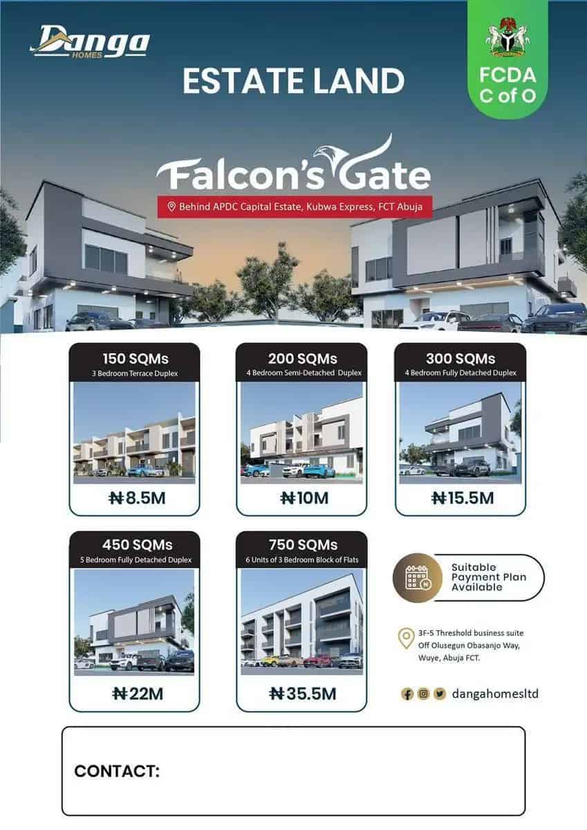 Falcons Gate Estate  in Municipal Area Council, FCT